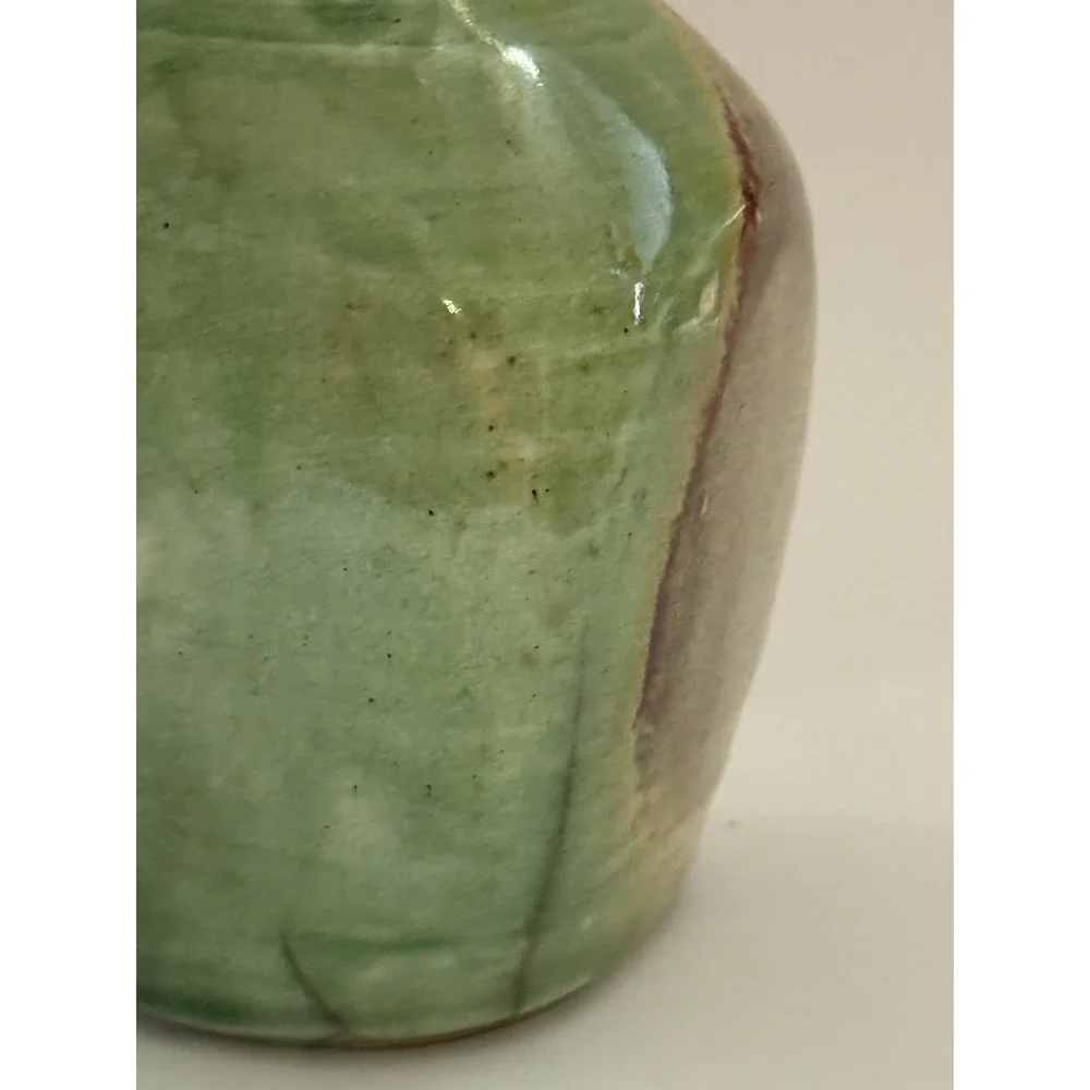 Studio Art Pottery Small‎ Abstract Bud Vase Signed 3.5